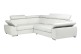 Ecksofa Loft links - mit Schlaffunktion - Silber