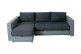 Sofa L-Form Milan links - mit Schlaffunktion - Jeansblau