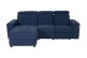 Sofa L-Form Linkin links - mit Relax - Blau