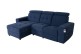 Sofa L-Form Linkin links - mit Relax - Blau