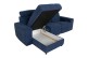 Sofa L-Form Linkin links - mit Relax - Blau