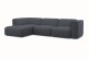 Sofa L-Form Ares links - Grau