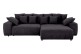 Sofa L-Form Monako rechts - Graubraun