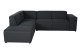 Sofa L-Form Monako links - Anthrazit
