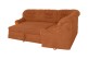 Sofa L-Form Olimp rechts - mit Schlaffunktion - Terrakotta