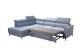 Ecksofa Veneto III Mix links - mit Schlaffunktion - Blaugrau