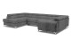 Wohnlandschaft Louis links - mit Schlaffunktion - Charcoal