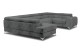 Wohnlandschaft Louis links - mit Schlaffunktion - Charcoal
