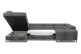 Wohnlandschaft Louis links - mit Schlaffunktion - Charcoal