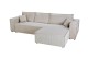 Eckcouch Kair beidseitig - mit Schlaffunktion - Beige