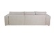 Eckcouch Kair beidseitig - mit Schlaffunktion - Beige