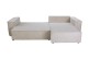 Eckcouch Kair beidseitig - mit Schlaffunktion - Beige