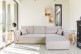 Eckcouch Kair beidseitig - mit Schlaffunktion - Beige
