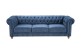 Garnitur 3-2-1 Chester - Blau