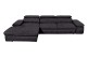Sofa L-Form Dakota links - mit Schlaffunktion - Graubraun