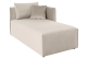 Wohnlandschaft Elbdock links - Creme
