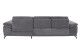 Ecksofa Costello rechts - Grau