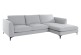 Ecksofa Nixon rechts - Silber