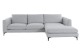 Ecksofa Nixon rechts - Silber