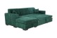 Sofa L-Form Caribi links - mit Schlaffunktion - Grün