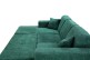 Sofa L-Form Caribi links - mit Schlaffunktion - Grün