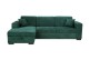 Sofa L-Form Caribi links - mit Schlaffunktion - Grün