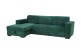 Sofa L-Form Caribi links - mit Schlaffunktion - Grün