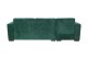 Sofa L-Form Caribi links - mit Schlaffunktion - Grün
