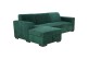 Sofa L-Form Caribi links - mit Schlaffunktion - Grün