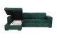 Sofa L-Form Caribi links - mit Schlaffunktion - Grün