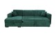 Sofa L-Form Caribi links - mit Schlaffunktion - Grün