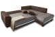Ecksofa XL Nikita rechts - mit Sound - Braun