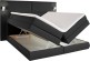 Boxspringbett 180x200 Copenhagen - Schwarz