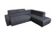 Ecksofa XL Brandon rechts - mit Schlaffunktion - Grau