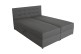 Boxspringbett 180x200 Amore - Grau