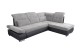 Ecksofa Canaria rechts - mit Schlaffunktion - Hellgrau