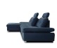 Ecksofa Cremona links - mit Schlaffunktion - Tintenblau