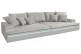 Bigsofa Haiti 260 - Silber