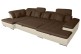 Wohnlandschaft Neapel - P links - mit Schlaffunktion - Nougat