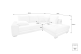 Ecksofa XL Nikita rechts - mit Sound - Braun