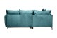 Ecksofa Shape links - mit Schlaffunktion - Blaugrau