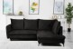Sofa L-Form Shape rechts - mit Schlaffunktion - Schwarz