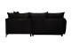 Sofa L-Form Shape rechts - mit Schlaffunktion - Schwarz