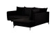 Sofa L-Form Shape rechts - mit Schlaffunktion - Schwarz