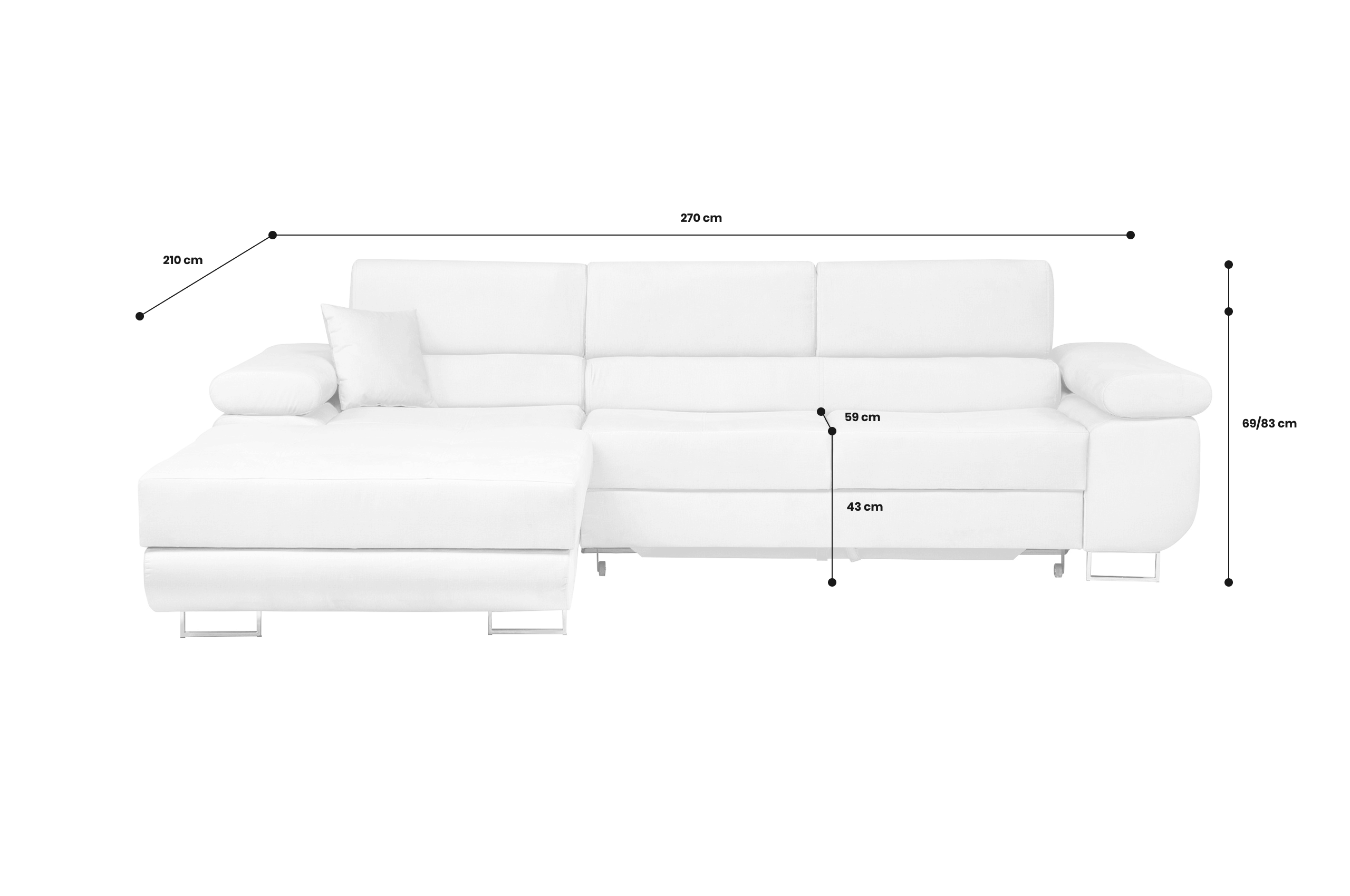 Sofa L-Form Amaro-P