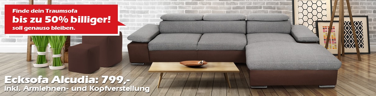 Sofas & Couches günstig kaufen | Sofas zum halben Preis Sofas & Couches günstig kaufen | Sofas zum halben Preis